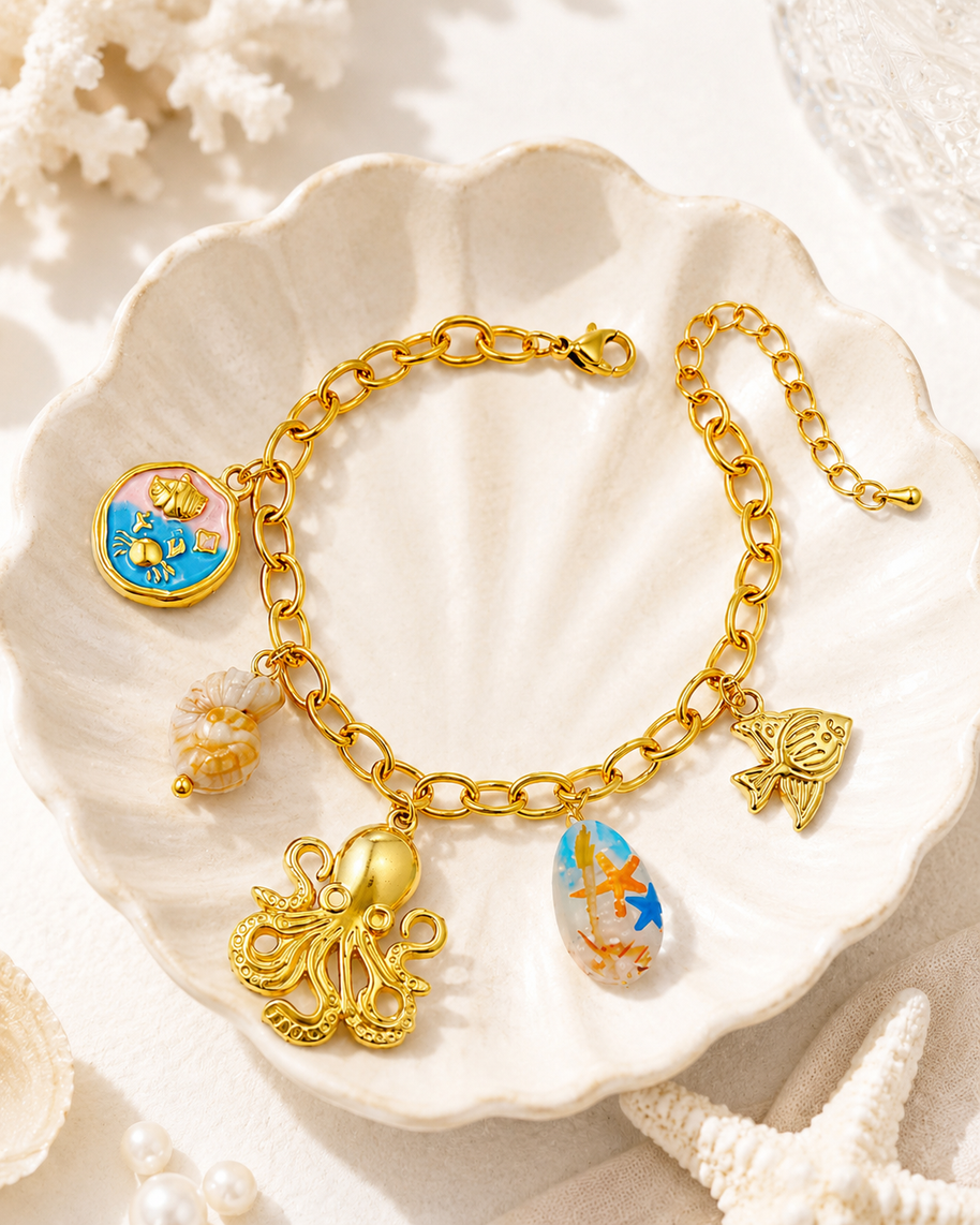 The Ocean Treasure Charm Bracelet