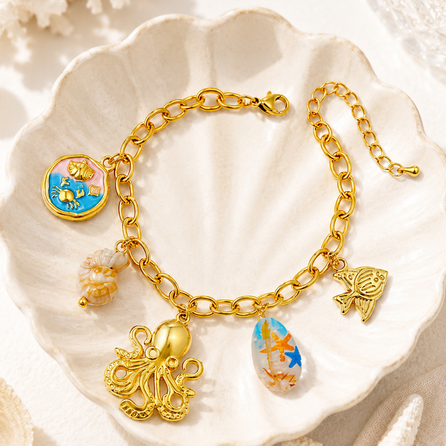 The Ocean Treasure Charm Bracelet
