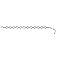Statement Circle Link Charm Bracelet 3 Charm