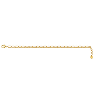 Textured Paperlink Charm Anklet 3 Charm