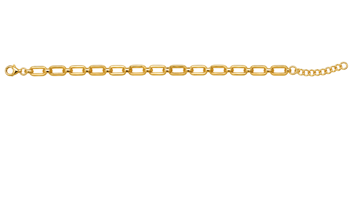Classic Paper Link Charm Bracelet 3 charm