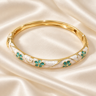 Florence Floral Enamel Bangle