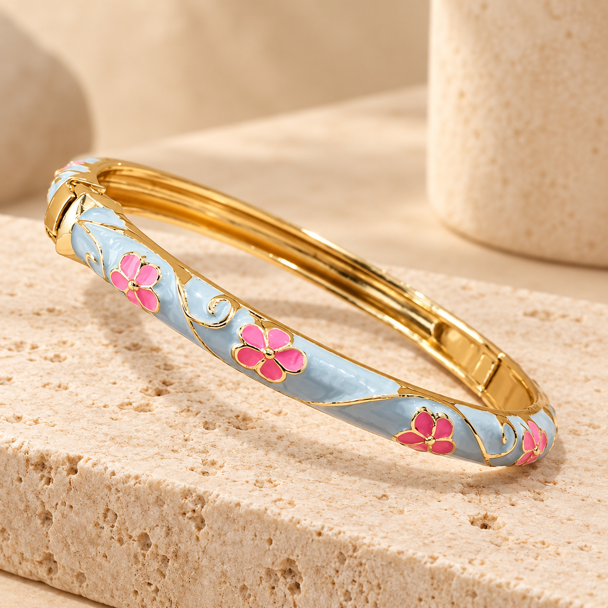 Amélie Blossom Enamel Bangle