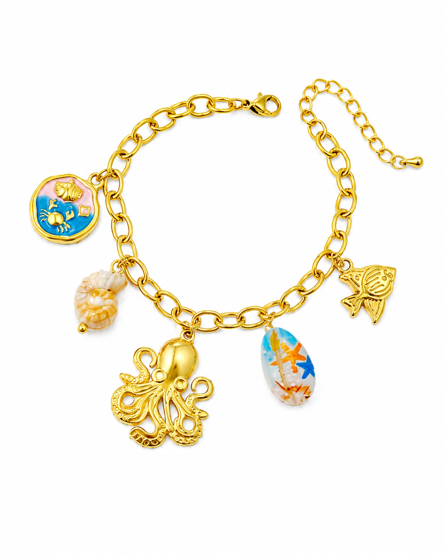 The Ocean Treasure Charm Bracelet