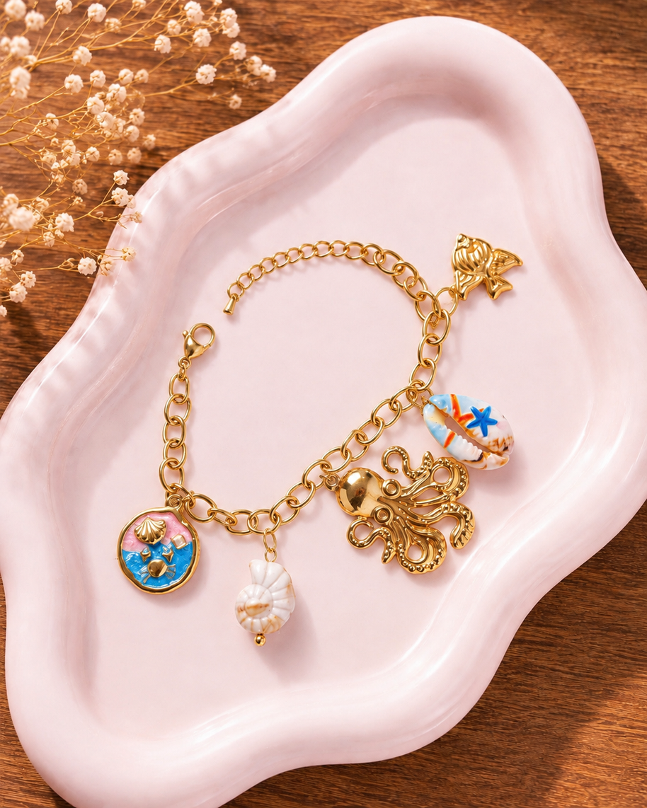 The Ocean Treasure Charm Bracelet