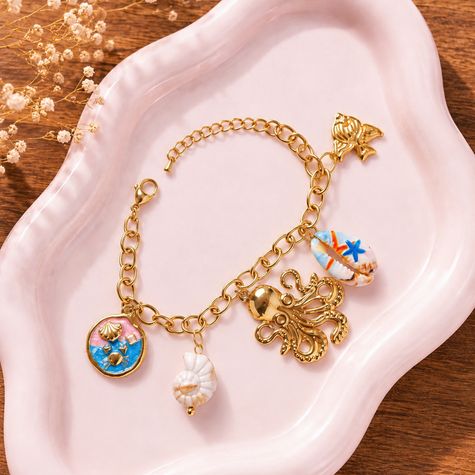 The Ocean Treasure Charm Bracelet