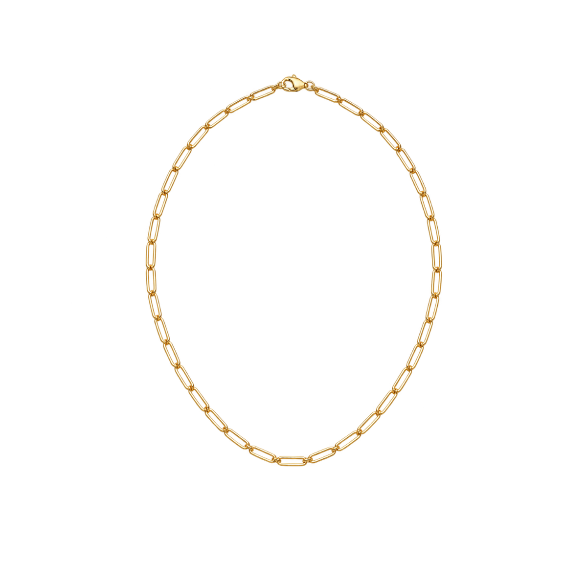 Classic Paper Link charm Necklace 50cm